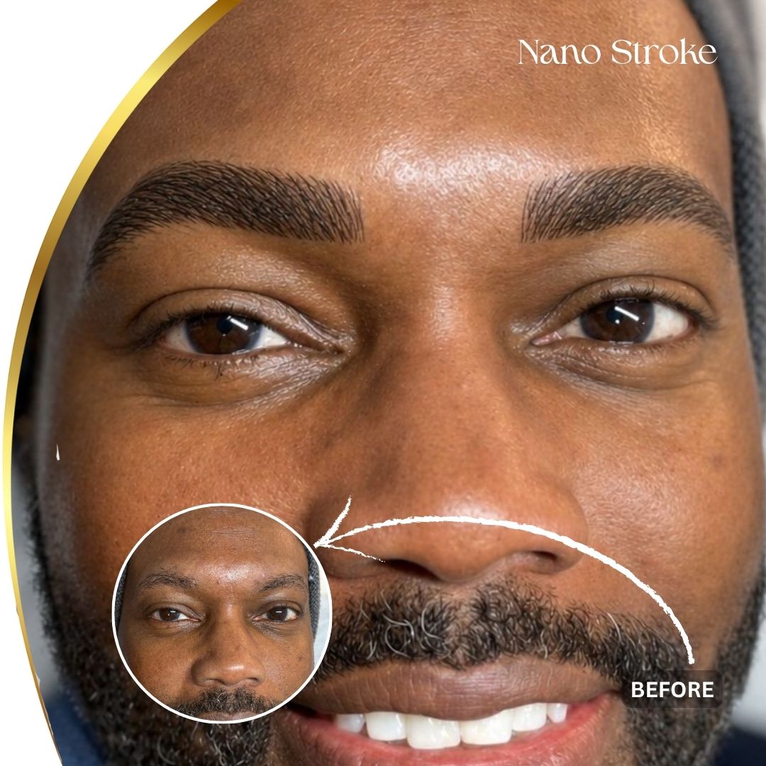 nano strock after before brows by vj
