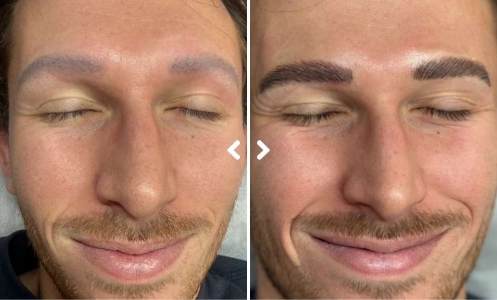 Nano Brows before and after
