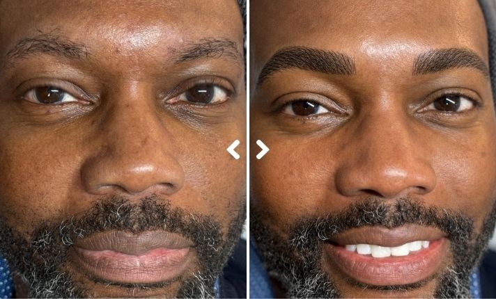 Nano Brows before and after