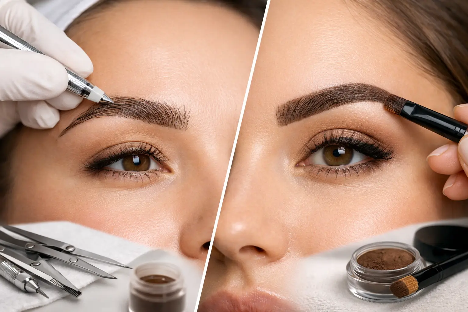 Read more about the article Microfeathering vs Powder Brows: Which Fits You?